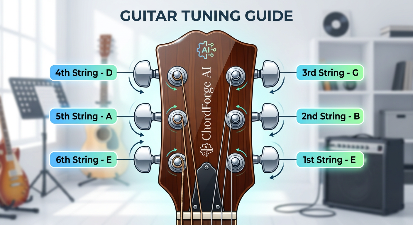 Guitar Pegs Layout Diagram